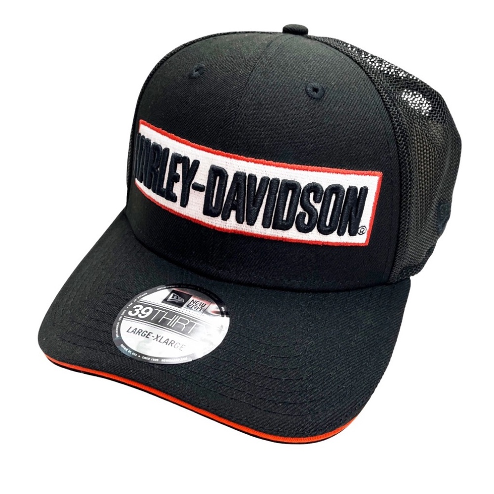 Harley-Davidson® Men’s Embroidered 39THIRTY Trucker Cap Stretch Fit Large/XL